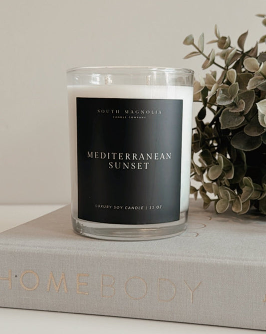 Mediterranean Sunset 11 oz Heavy Base Soy Candle