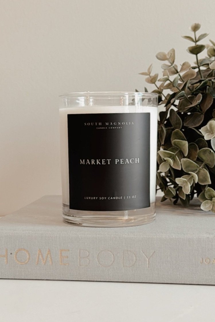 Market Peach 11 oz Heavy Base Soy Candle