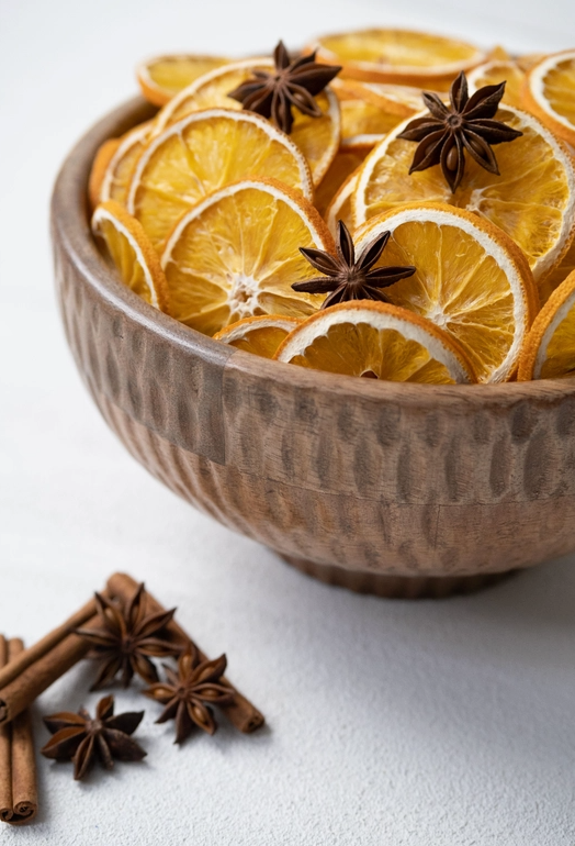 Hand-Carved Textured Wood Footed Bowl